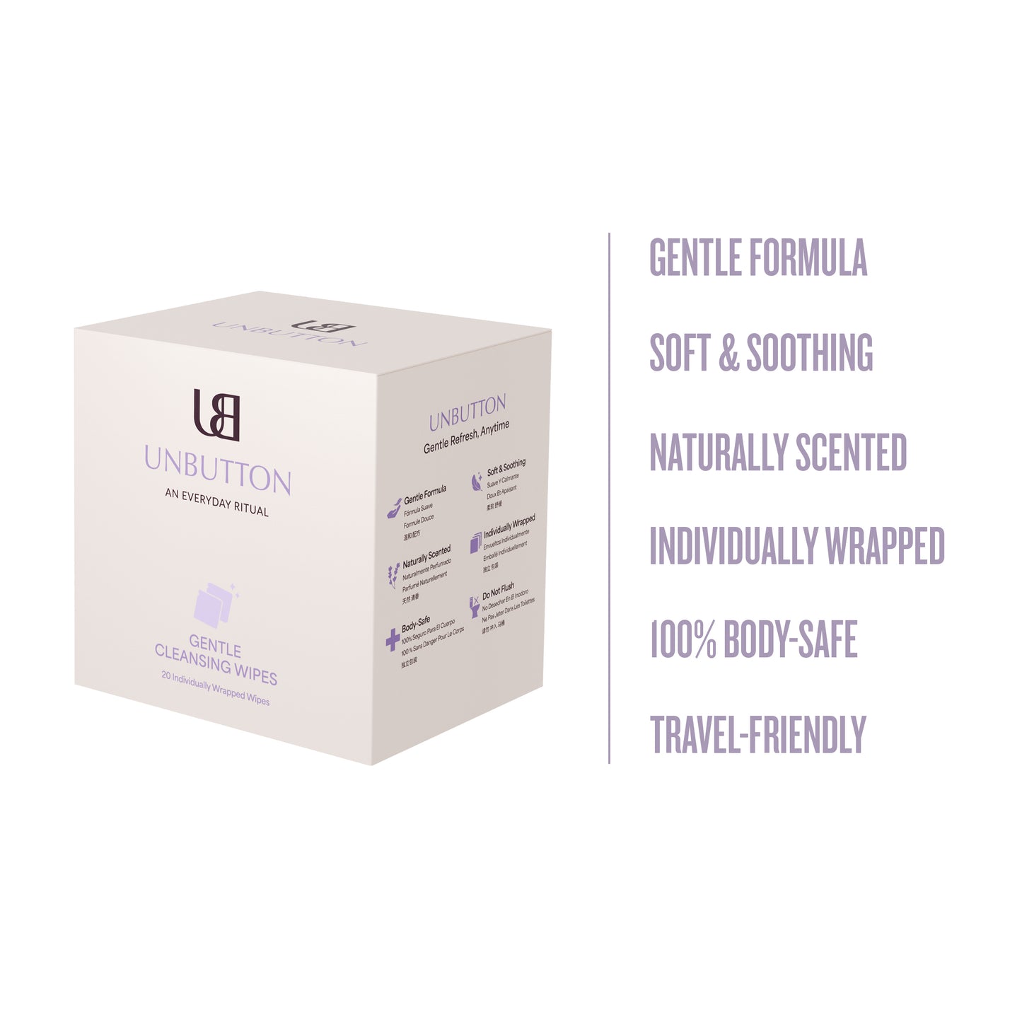 Natural Intimate Cleansing Wipes – pH Balanced, Personal Care for Sensitive Skin