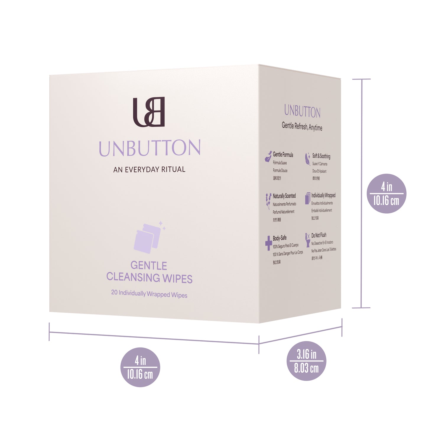 Natural Intimate Cleansing Wipes – pH Balanced, Personal Care for Sensitive Skin