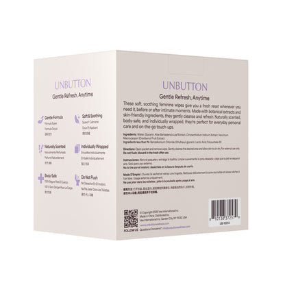Natural Intimate Cleansing Wipes – pH Balanced, Personal Care for Sensitive Skin