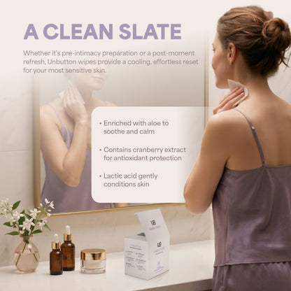 Natural Intimate Cleansing Wipes – pH Balanced, Personal Care for Sensitive Skin