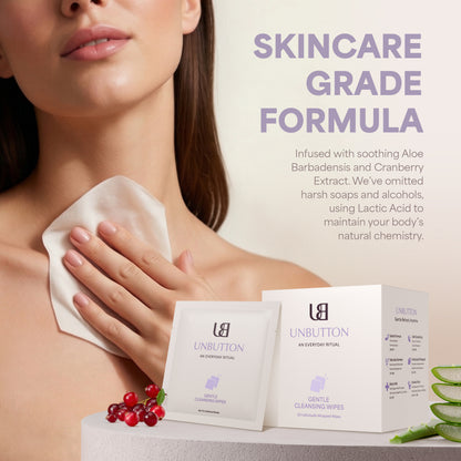 Natural Intimate Cleansing Wipes – pH Balanced, Personal Care for Sensitive Skin
